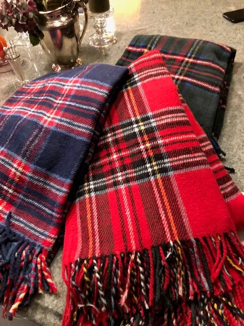 539 - Tartan Plaid Recycled Cotton Throw 51" x 67"