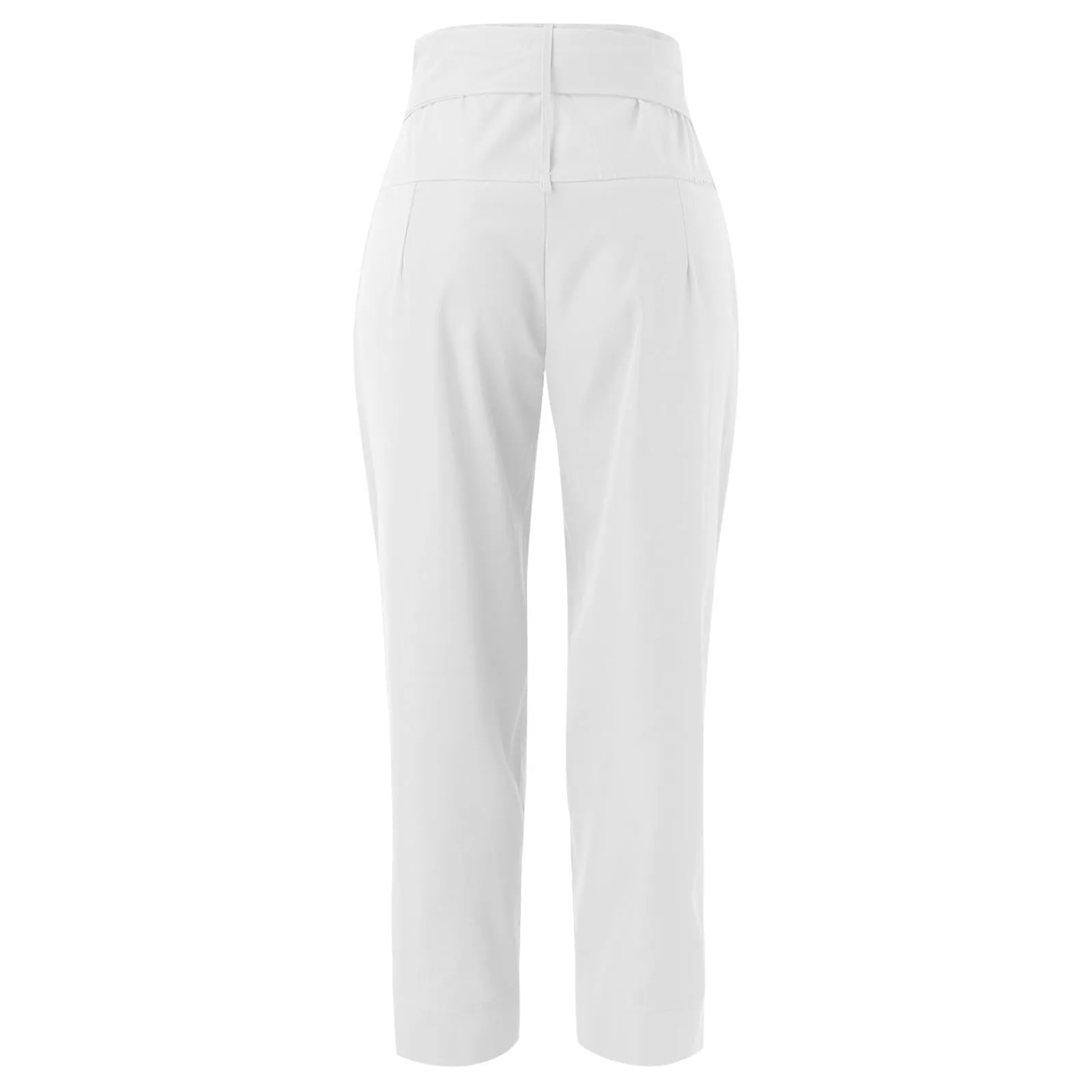 Akiihool Womens Work Pants Women's Golf Pants with Pockets Stretch High Wasited Travel Work Pants for Women (White,L)