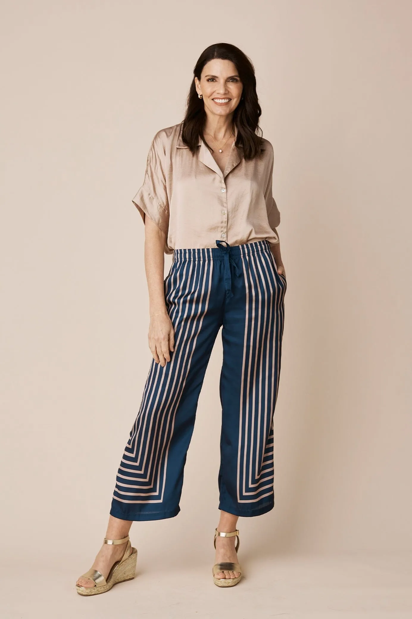 Alma Pants Navy-Pre Order