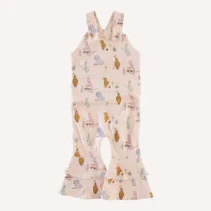 anne jumpsuit | peach pooh   friends | organic cotton jersey