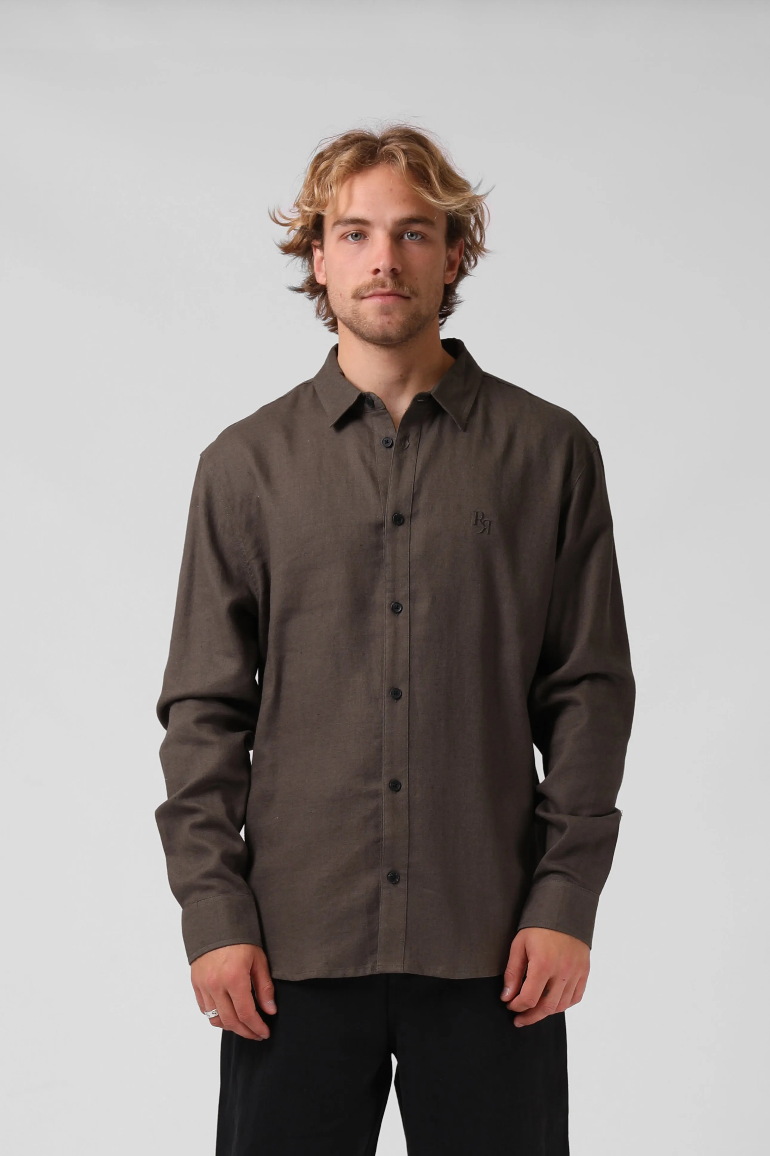 Baller L/S Shirt - Olive Taupe