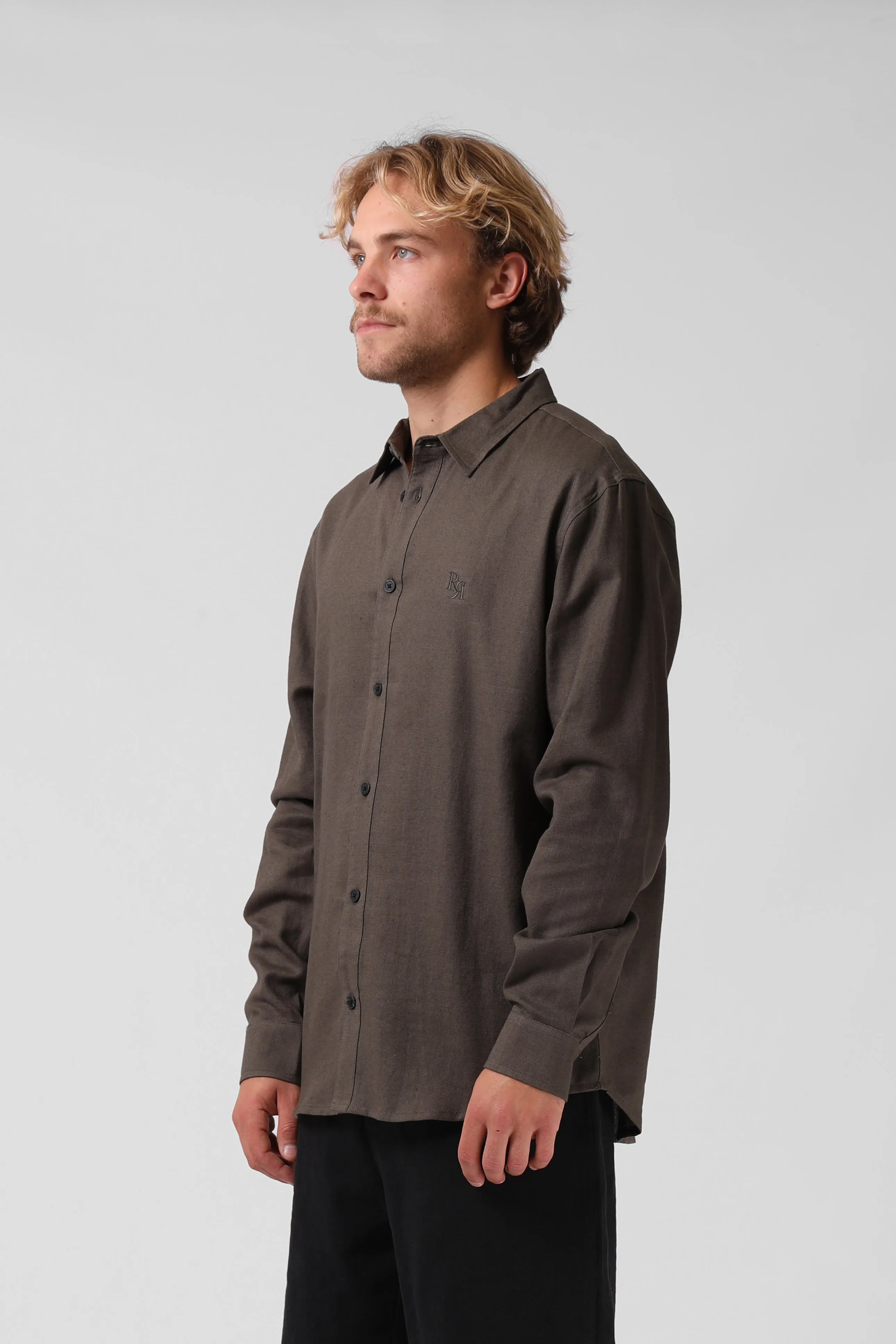 Baller L/S Shirt - Olive Taupe