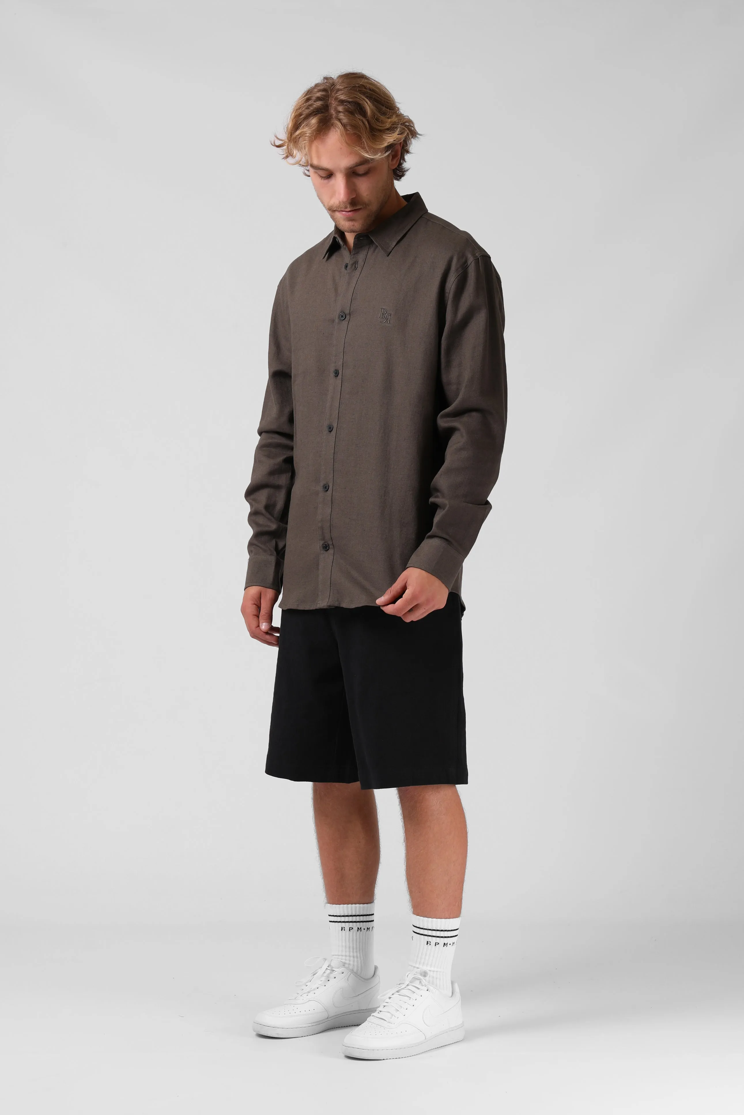 Baller L/S Shirt - Olive Taupe