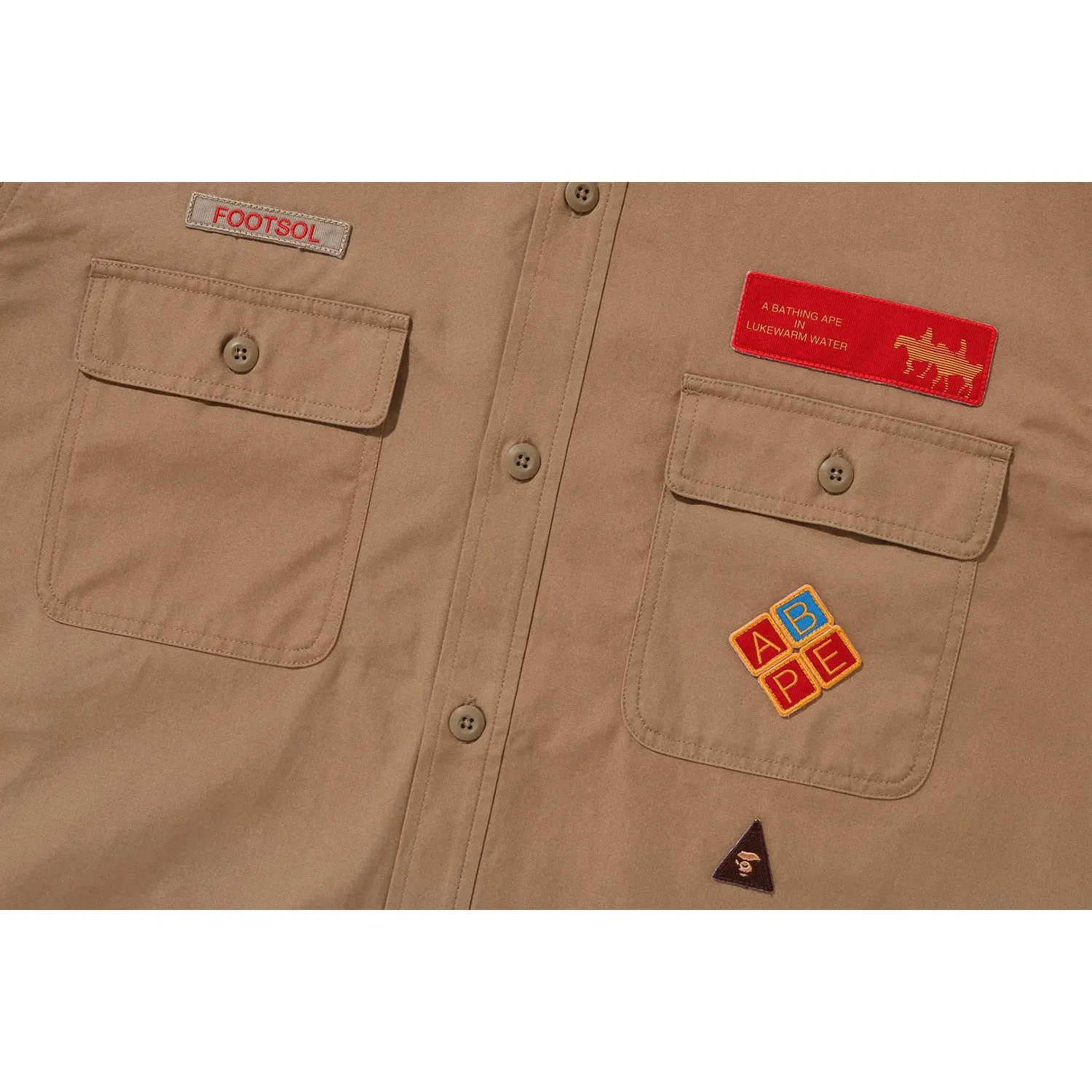 BAPE RELAXED FIT BOYSCOUT SHIRT MENS