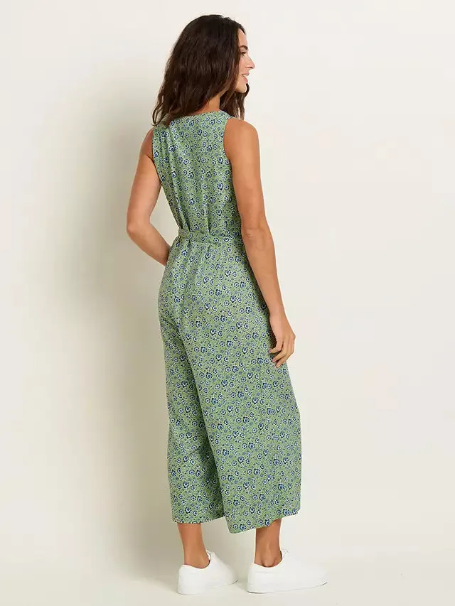 BRAKEBURN Elsie Green Floral Jumpsuit