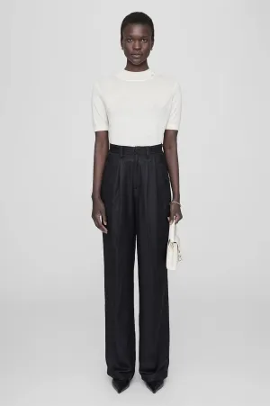 Carrie Pant - Black Linen Blend