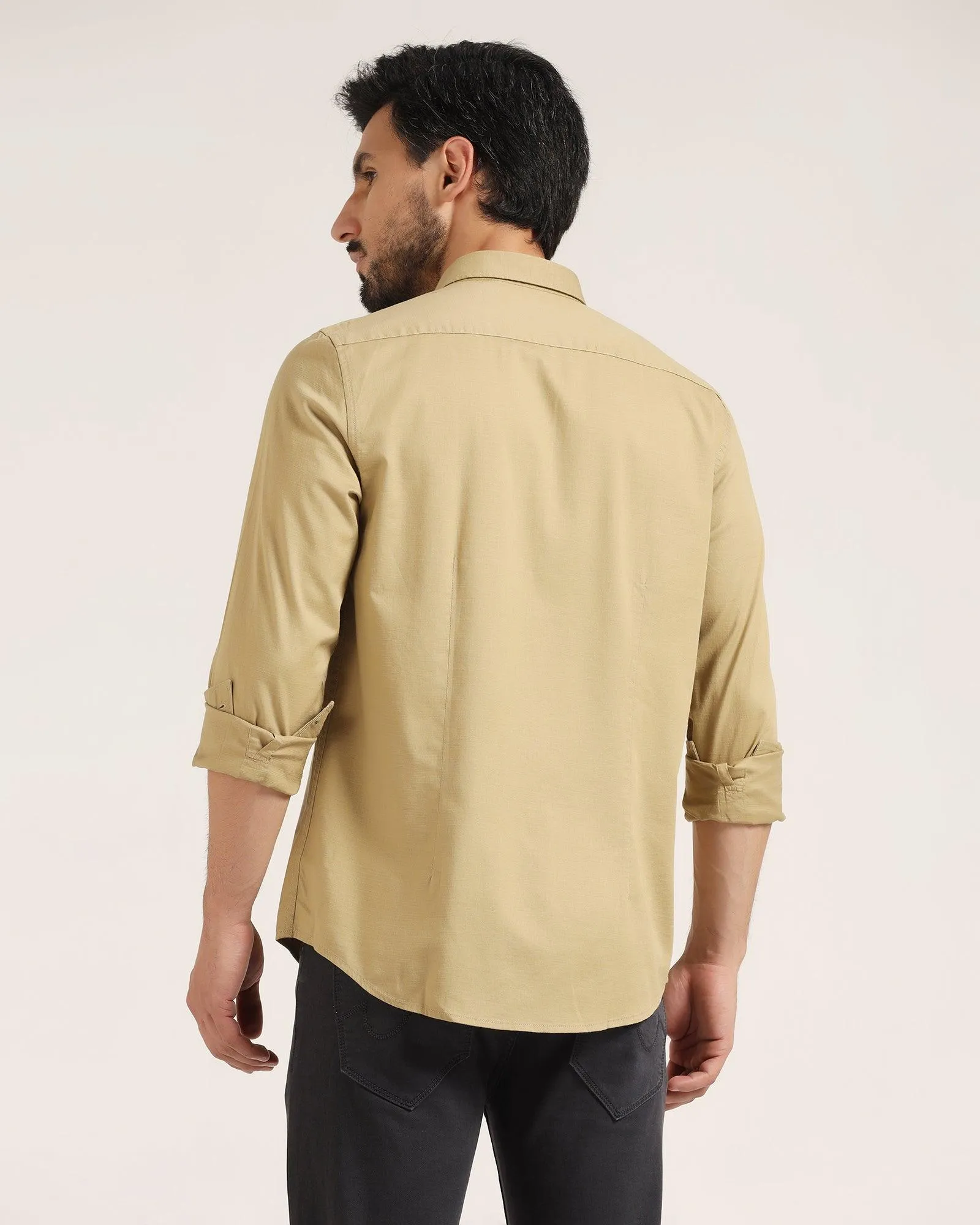 Casual Green Solid Shirt - Creta