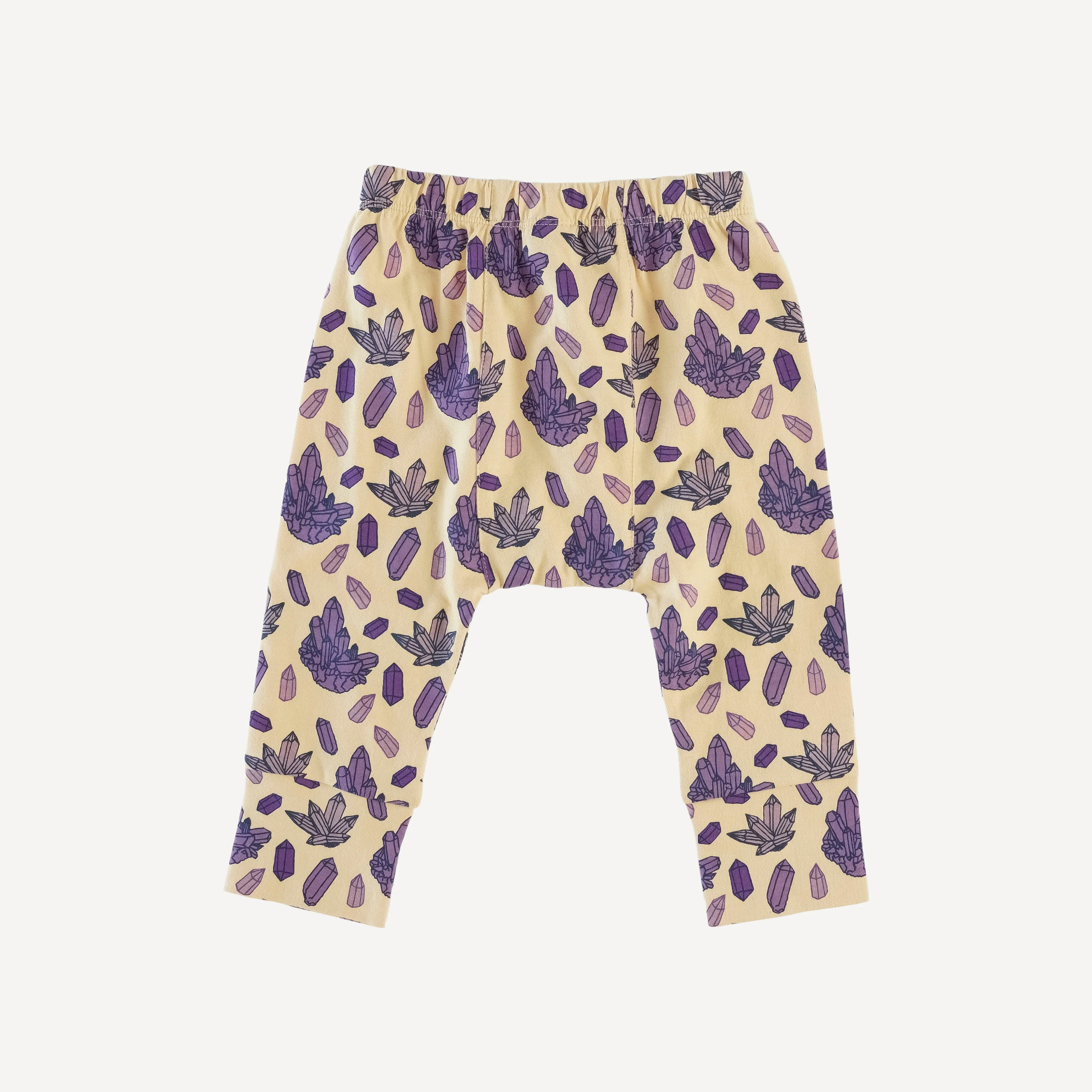 classic panda pant | plum crystals | organic cotton jersey