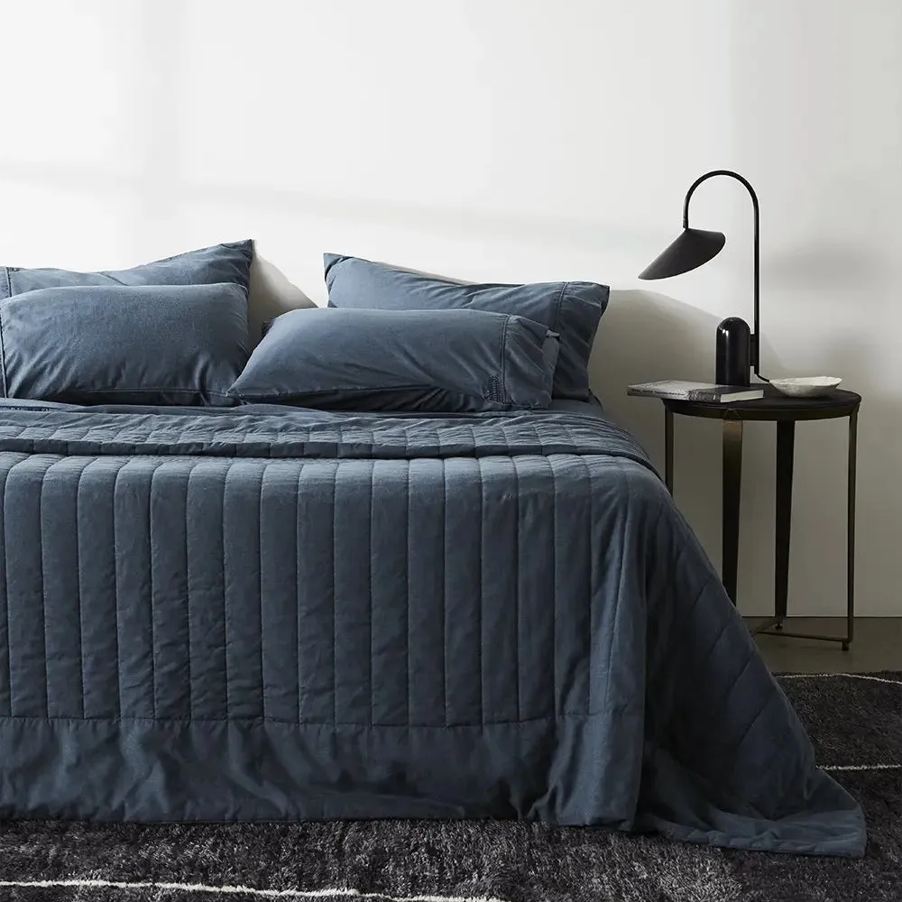 CleanBamboo Hemp™ Linen  Quilted Coverlet