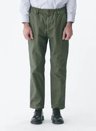 CO/LI Back Satin Tapered Pants | Olive