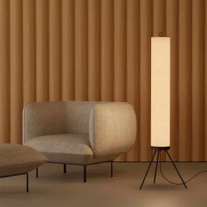 Contemporary Linen Floor Lamp