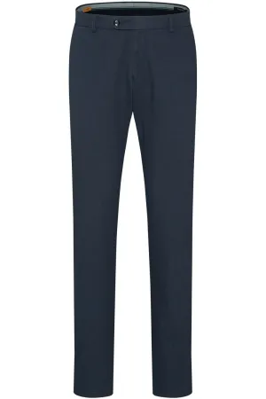 Cotton Stretch Pants - Navy