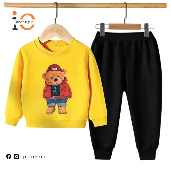 Cute Bear Kids Sweatshirt & Pant