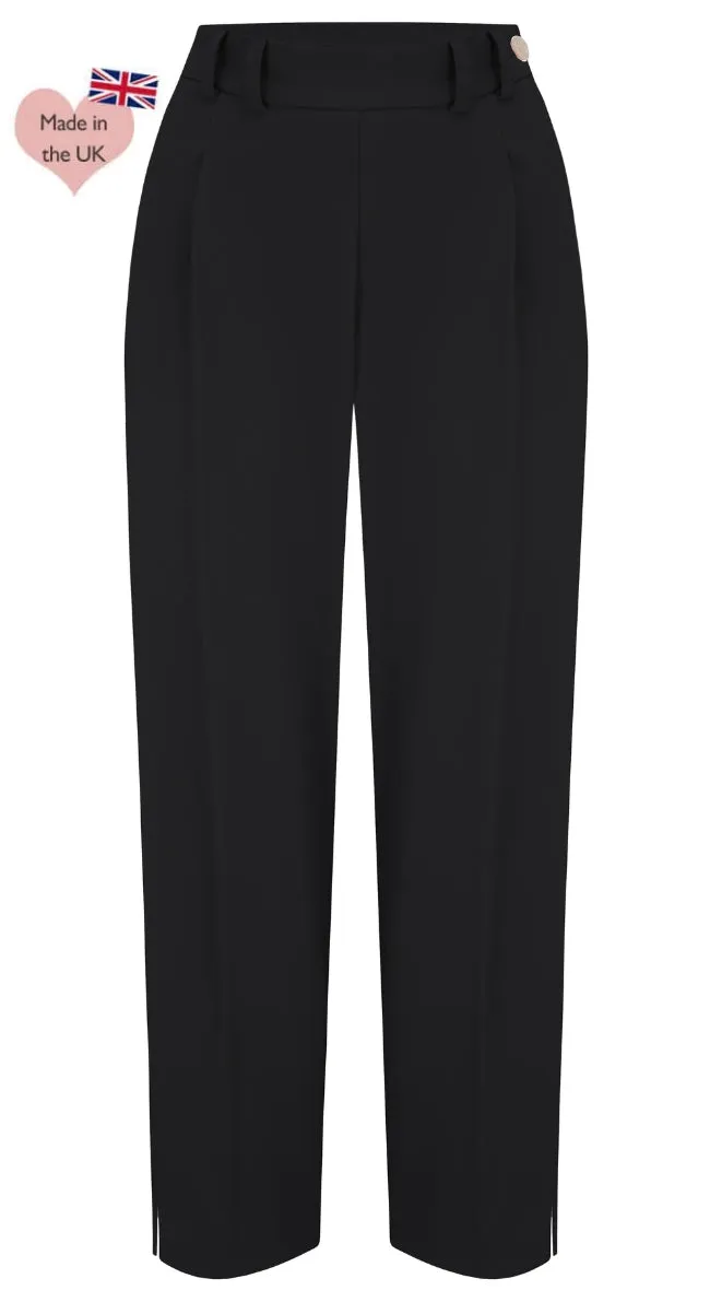 Dorothy Tapered Trousers in Black