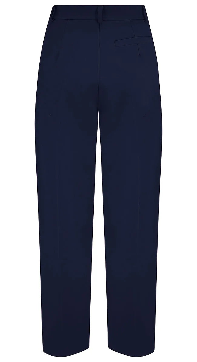 Dorothy Tapered Trousers in Navy