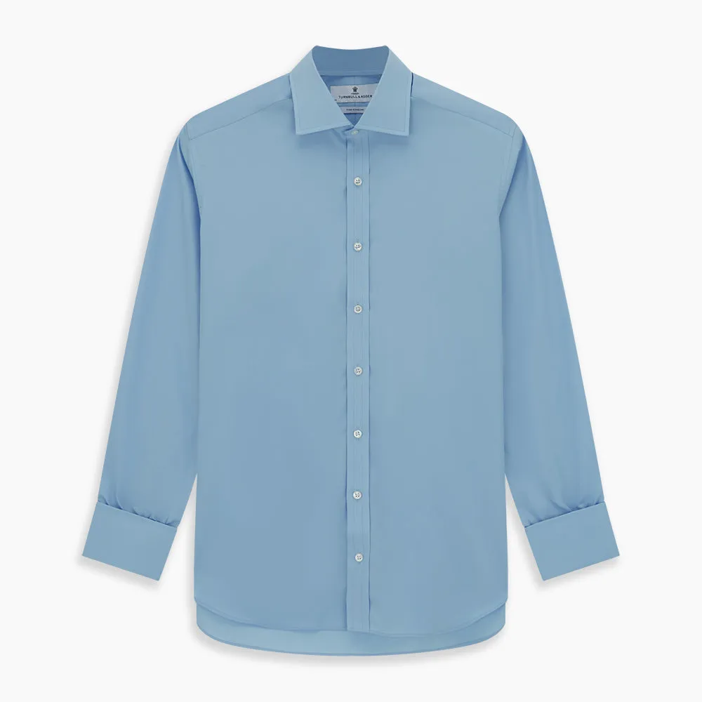 Dr. No Blue Cotton Shirt With Cocktail Cuff As Seen On James Bond