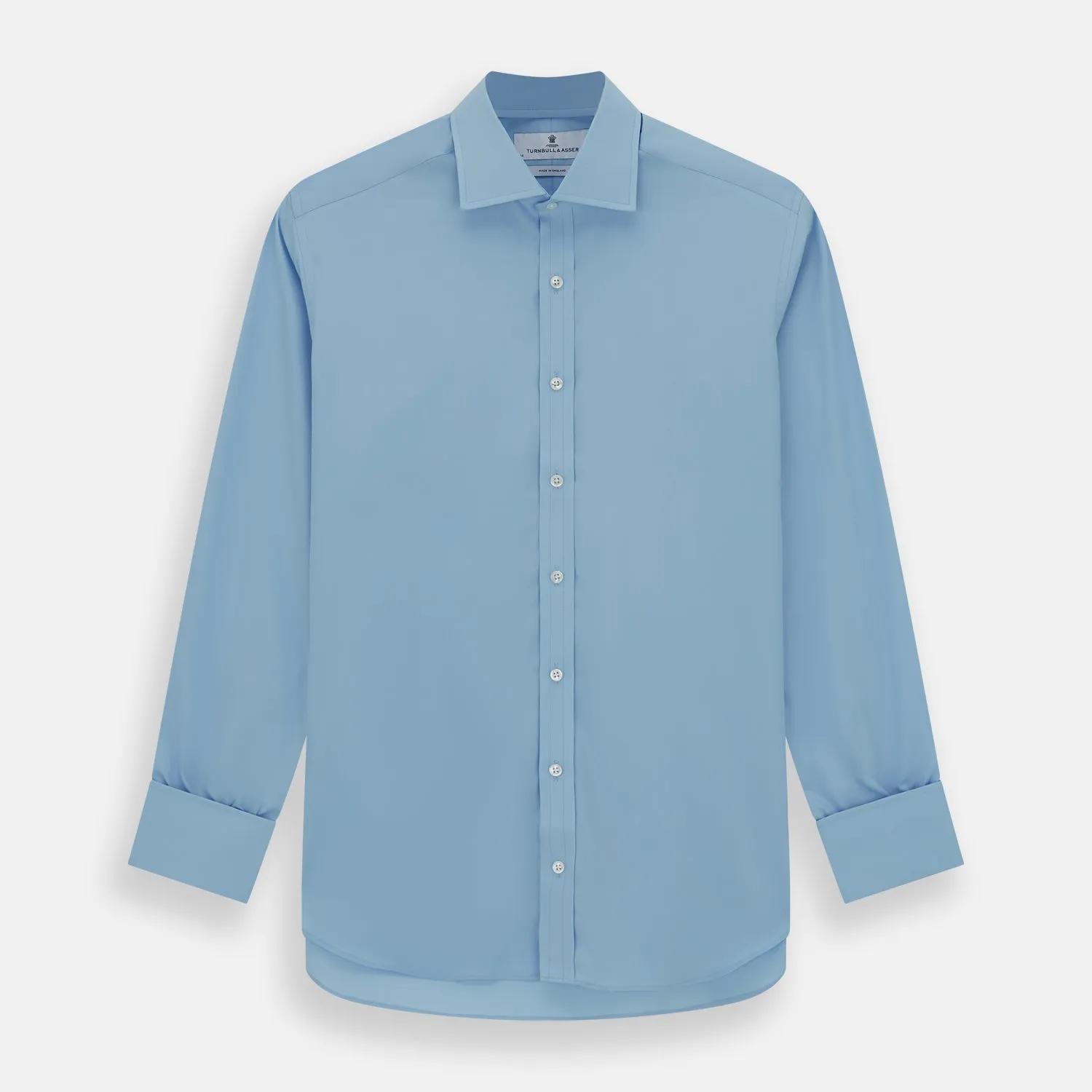 Dr. No Blue Cotton Shirt With Cocktail Cuff As Seen On James Bond