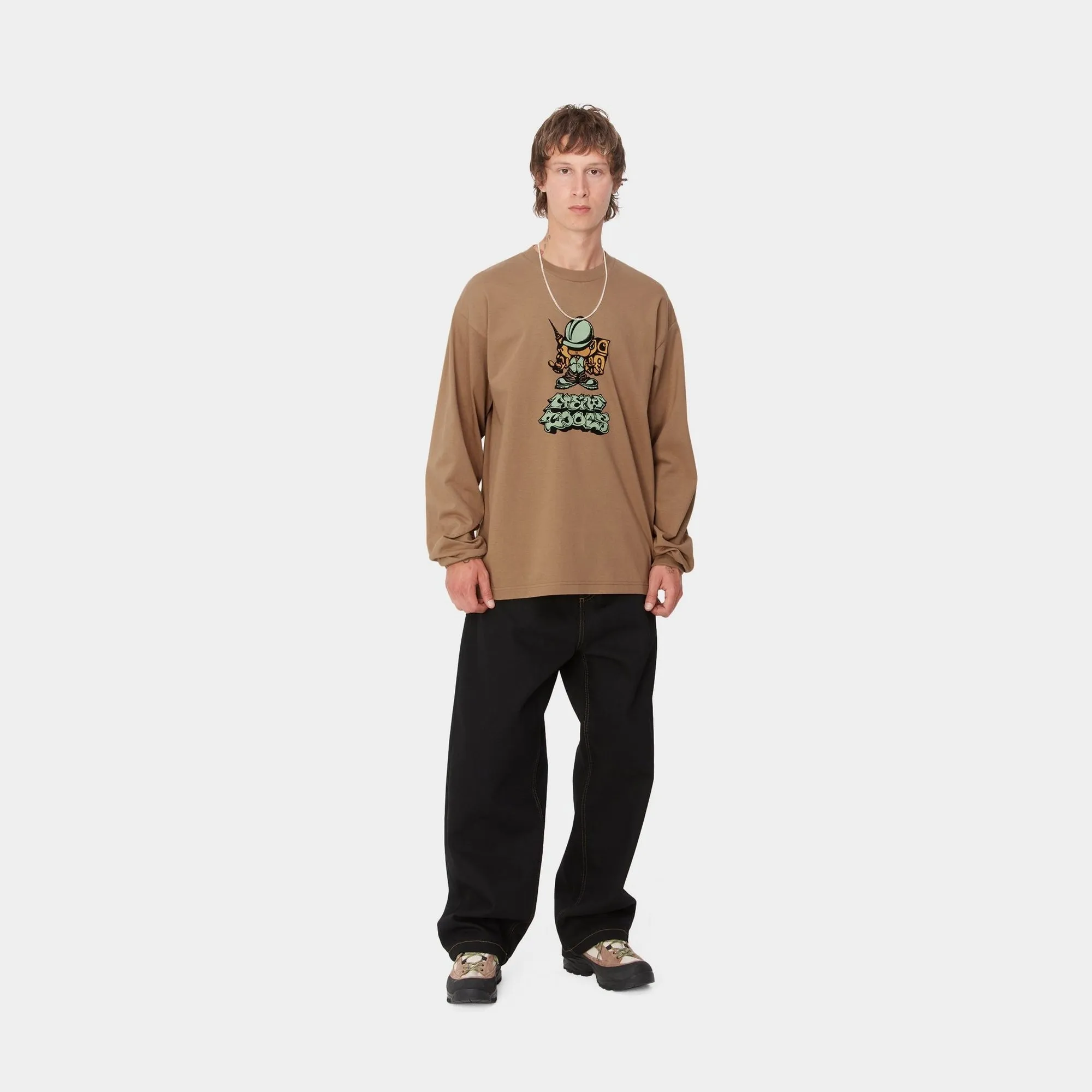 Drill Boy Long Sleeve T-Shirt | Peanut