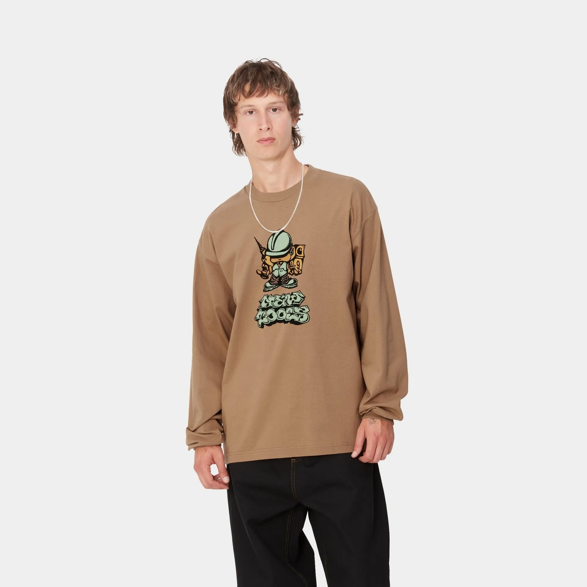 Drill Boy Long Sleeve T-Shirt | Peanut