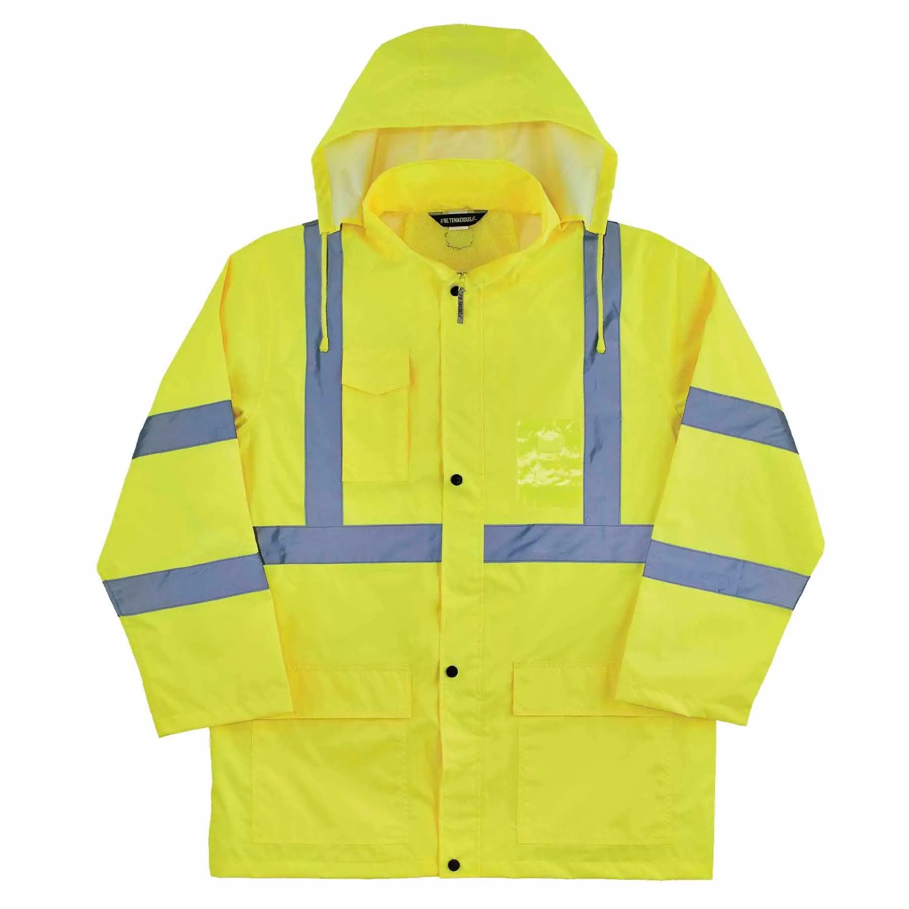 Ergodyne 24339 8366 5XL Lime Class 3 Lightweight Hi-Vis Rain Jacket