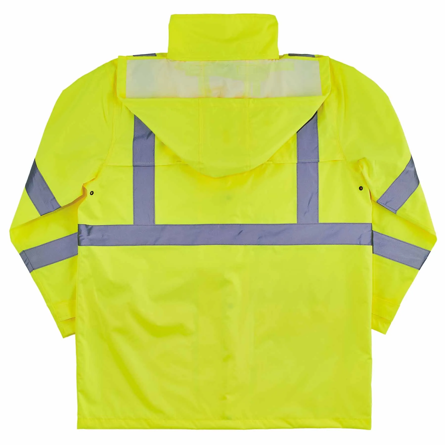 Ergodyne 24339 8366 5XL Lime Class 3 Lightweight Hi-Vis Rain Jacket