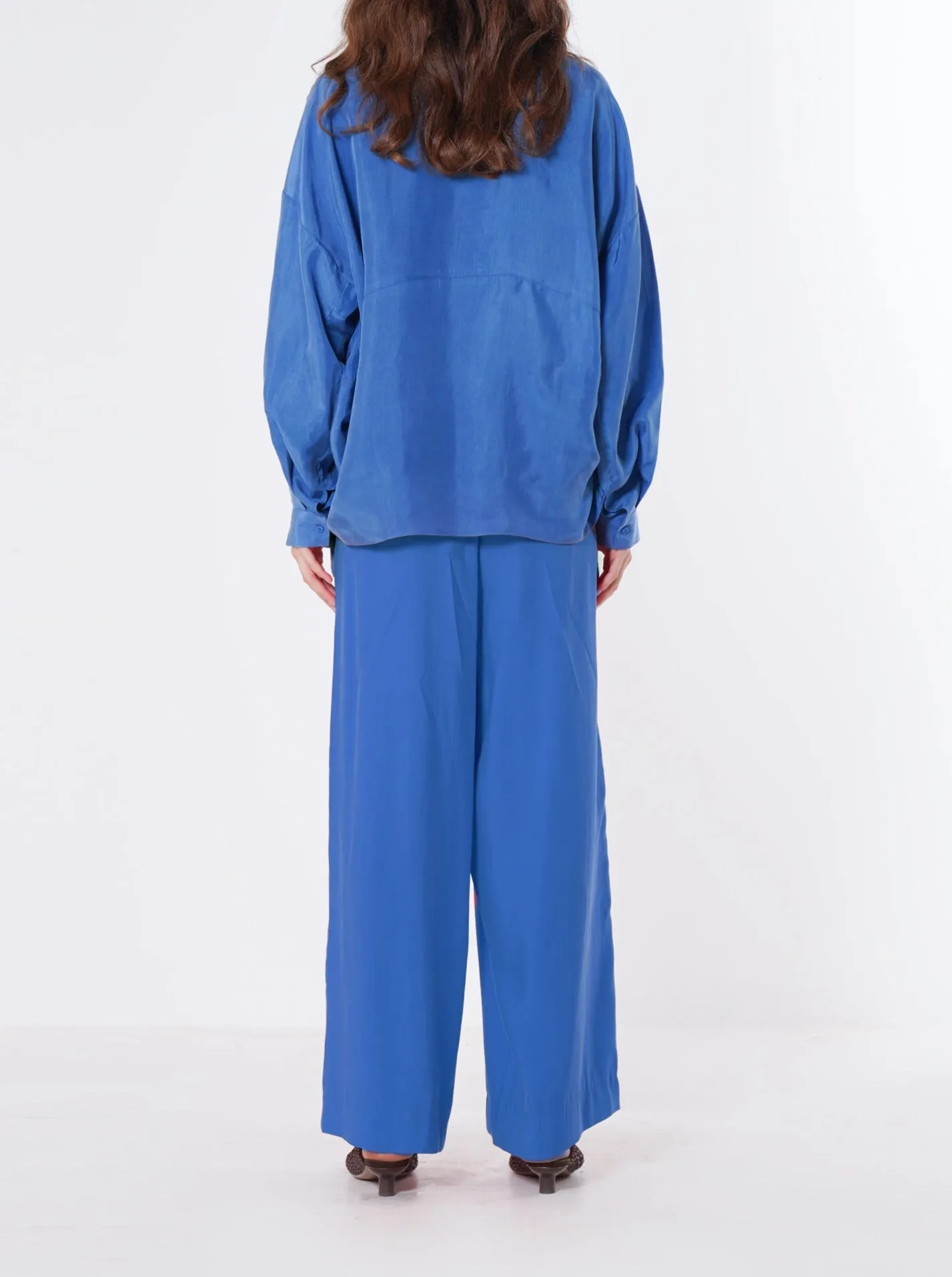 FLUID TROUSERS | BLUE