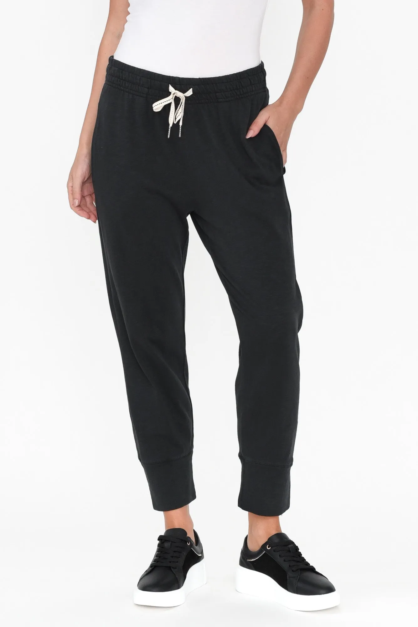 Fundamental Brunch Black Cotton Pants