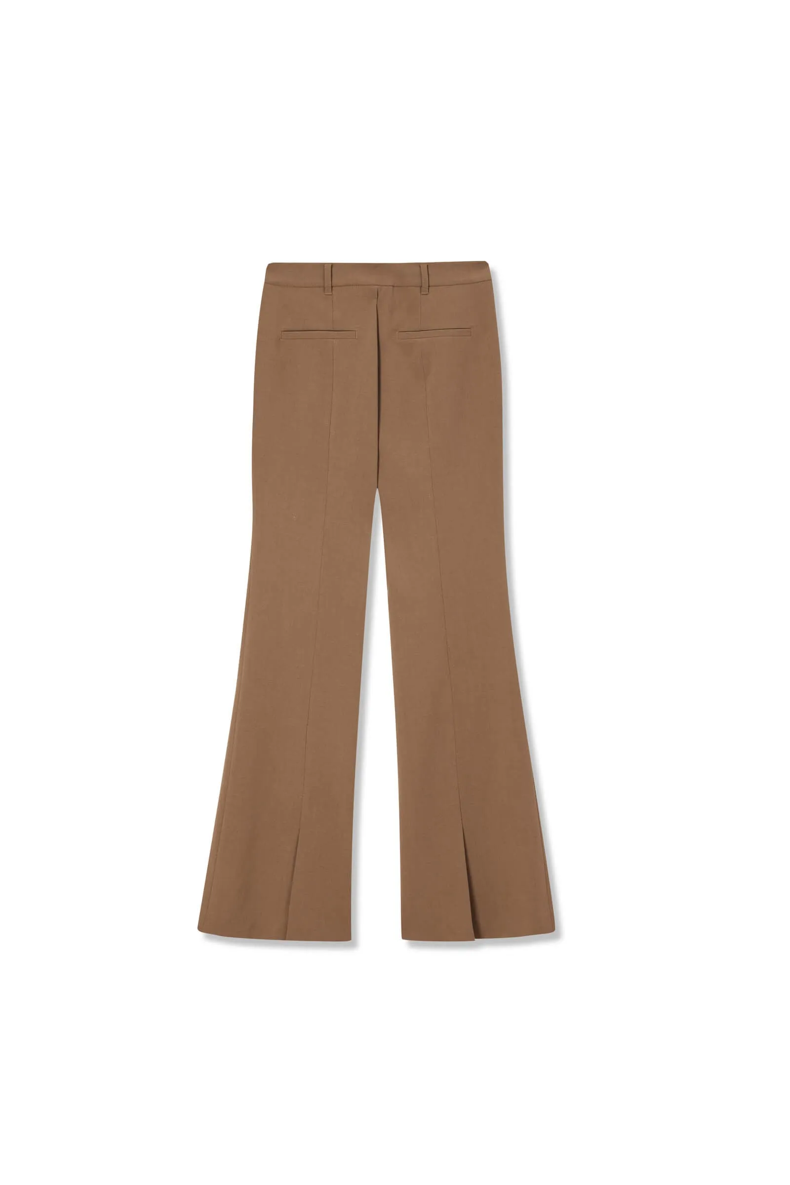 High-Slit Flared Casual Pants