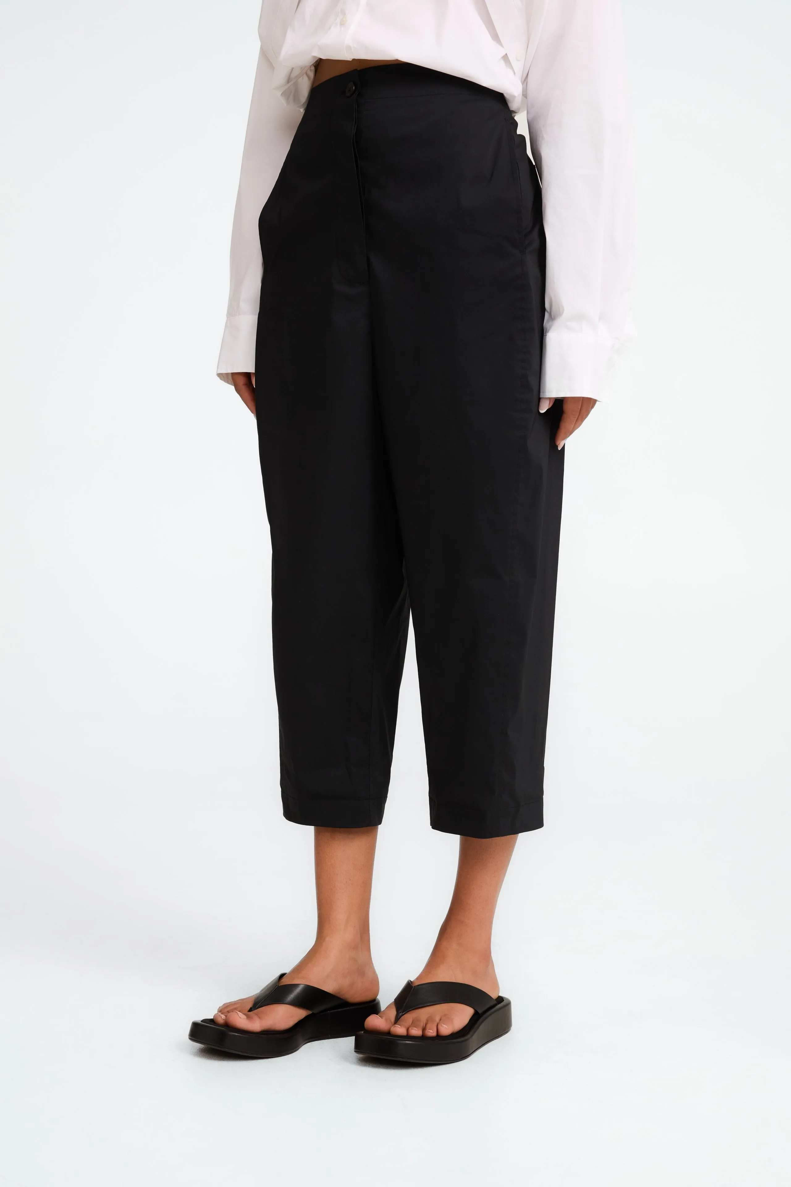 Kober cotton poplin pants | Black