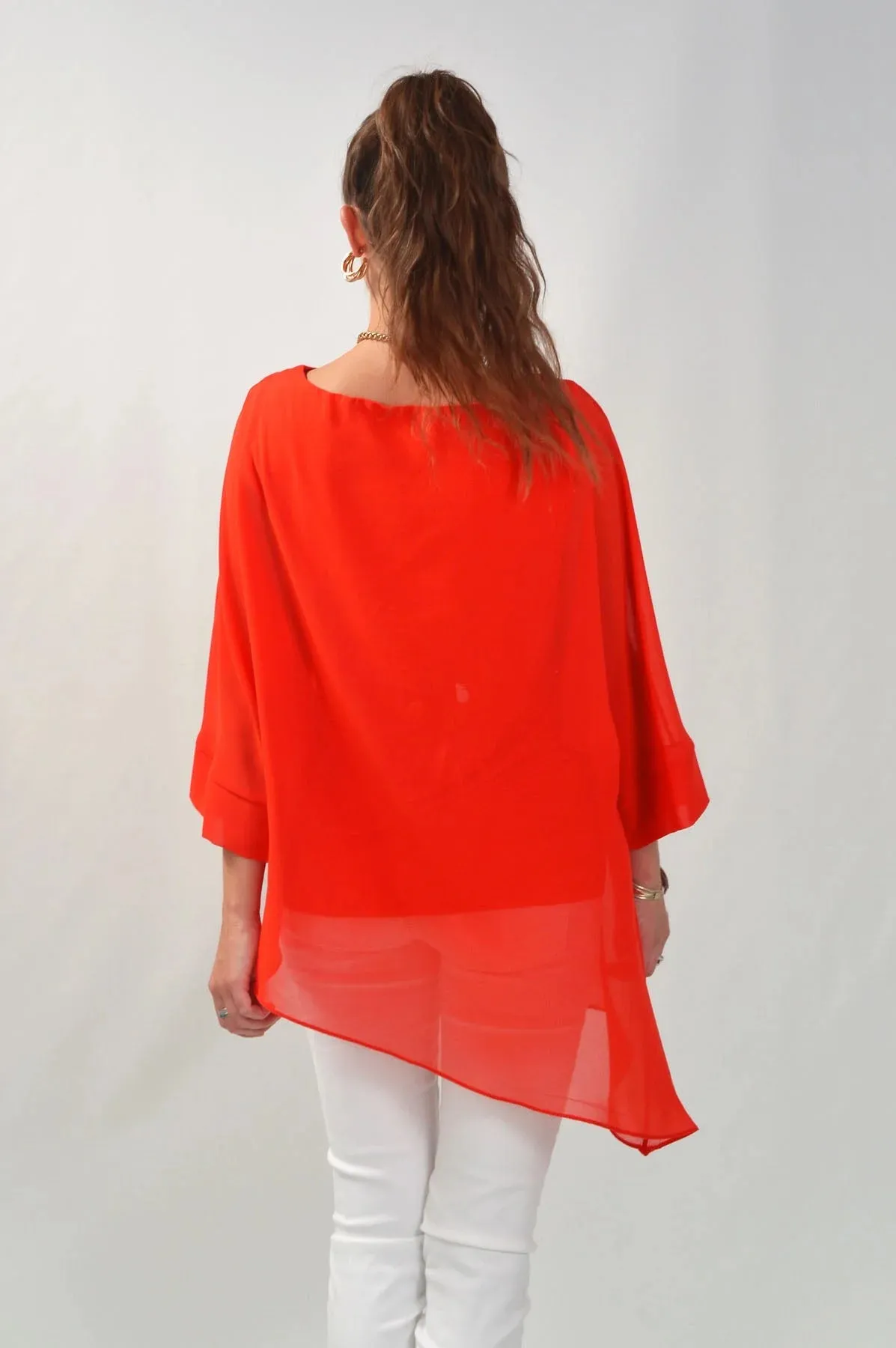 Layered Chiffon Swing Blouse