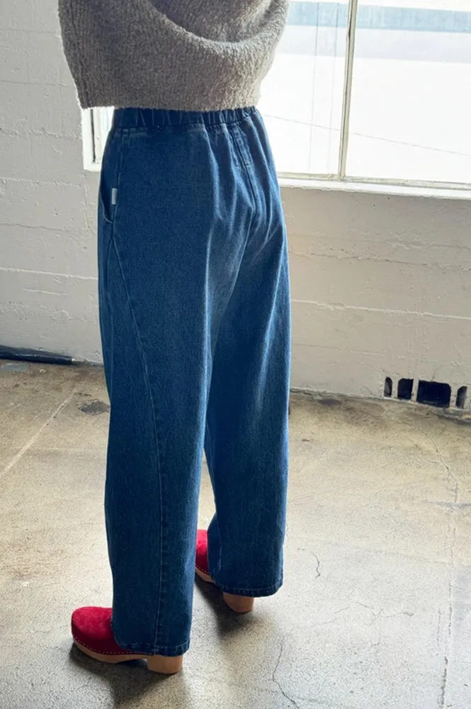 Blue Denim Long Arc Pants from Le Bon Shoppe