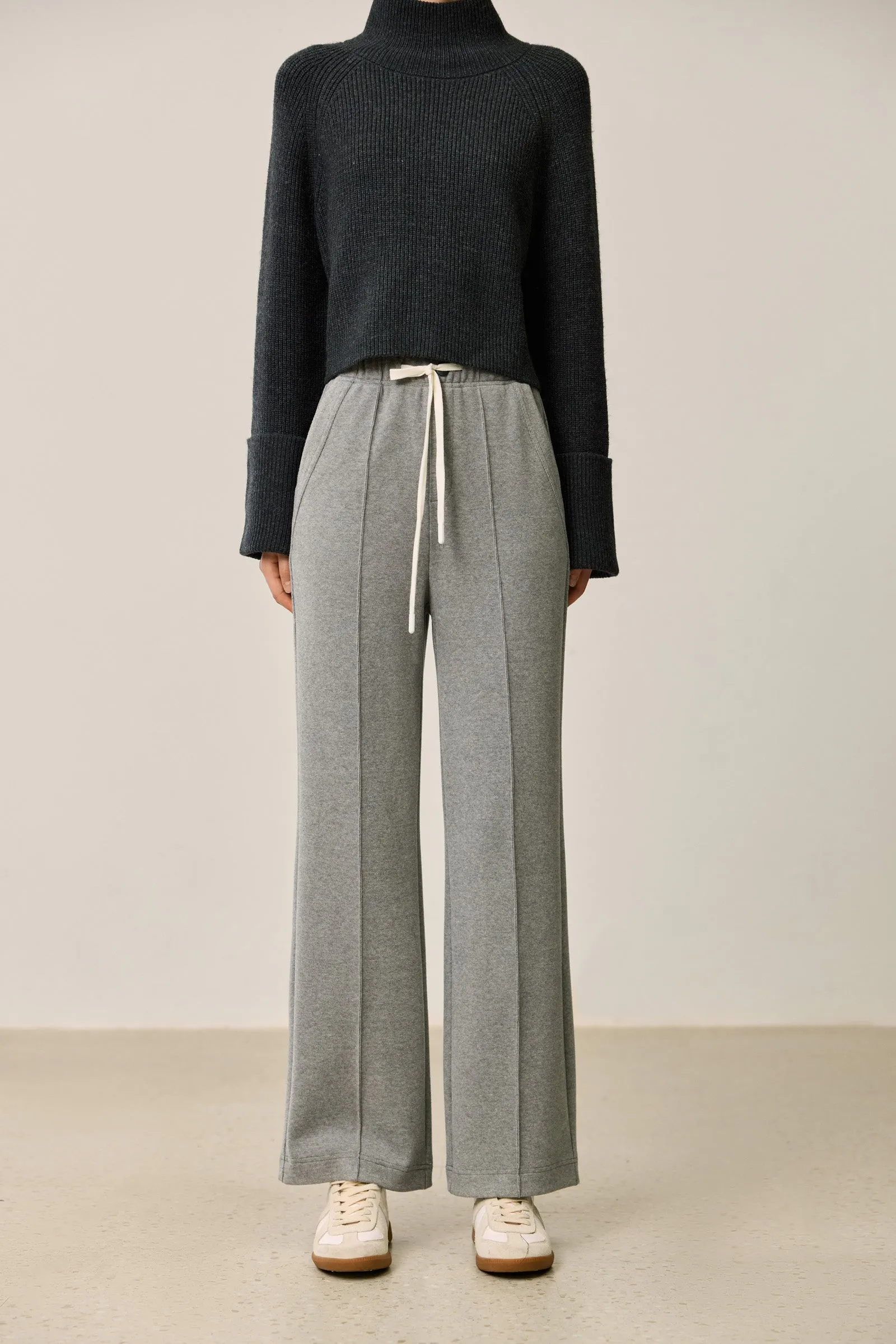 LILY Relaxed Drawstring Wide Leg Pants