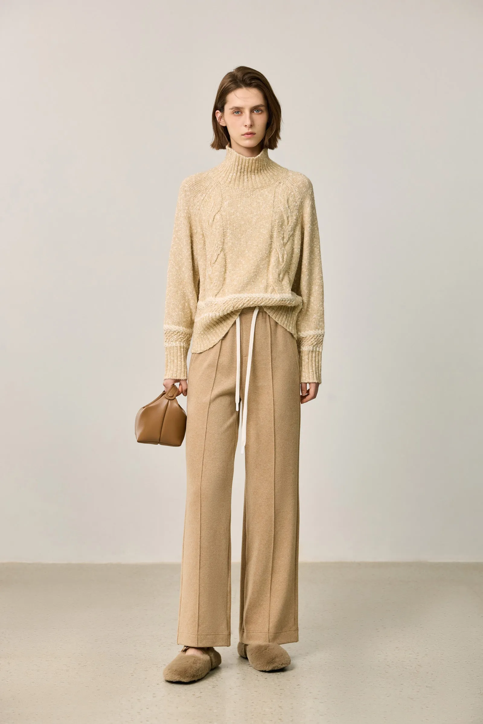 LILY Relaxed Drawstring Wide Leg Pants