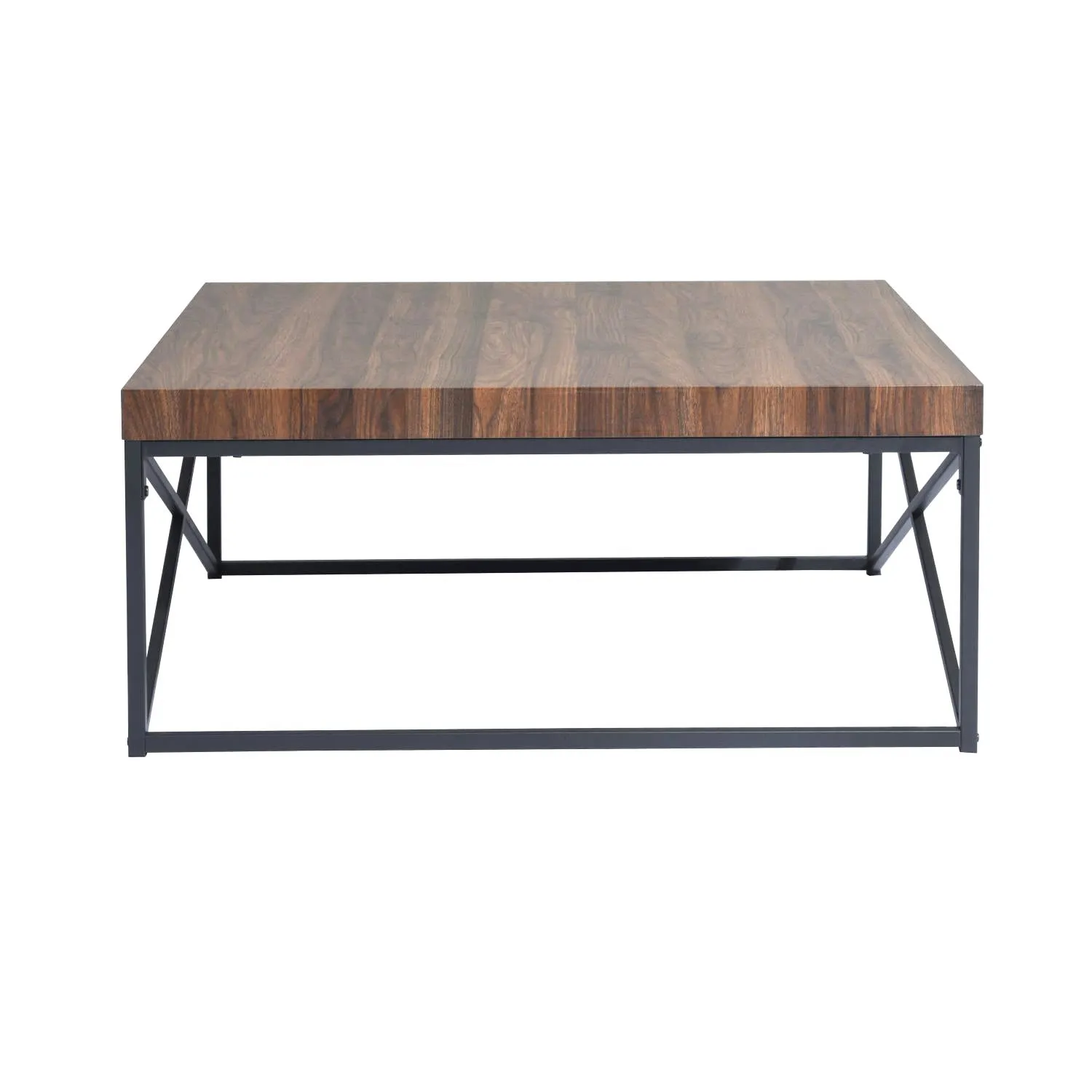 Living Room Classic Design Wood painting Metal Leg Coffee Table