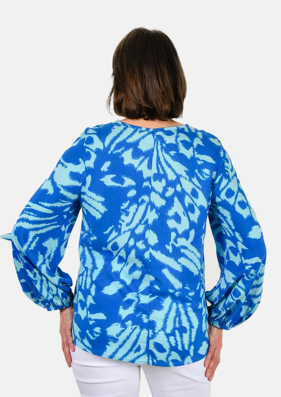 Long Sleeves Abstract Top