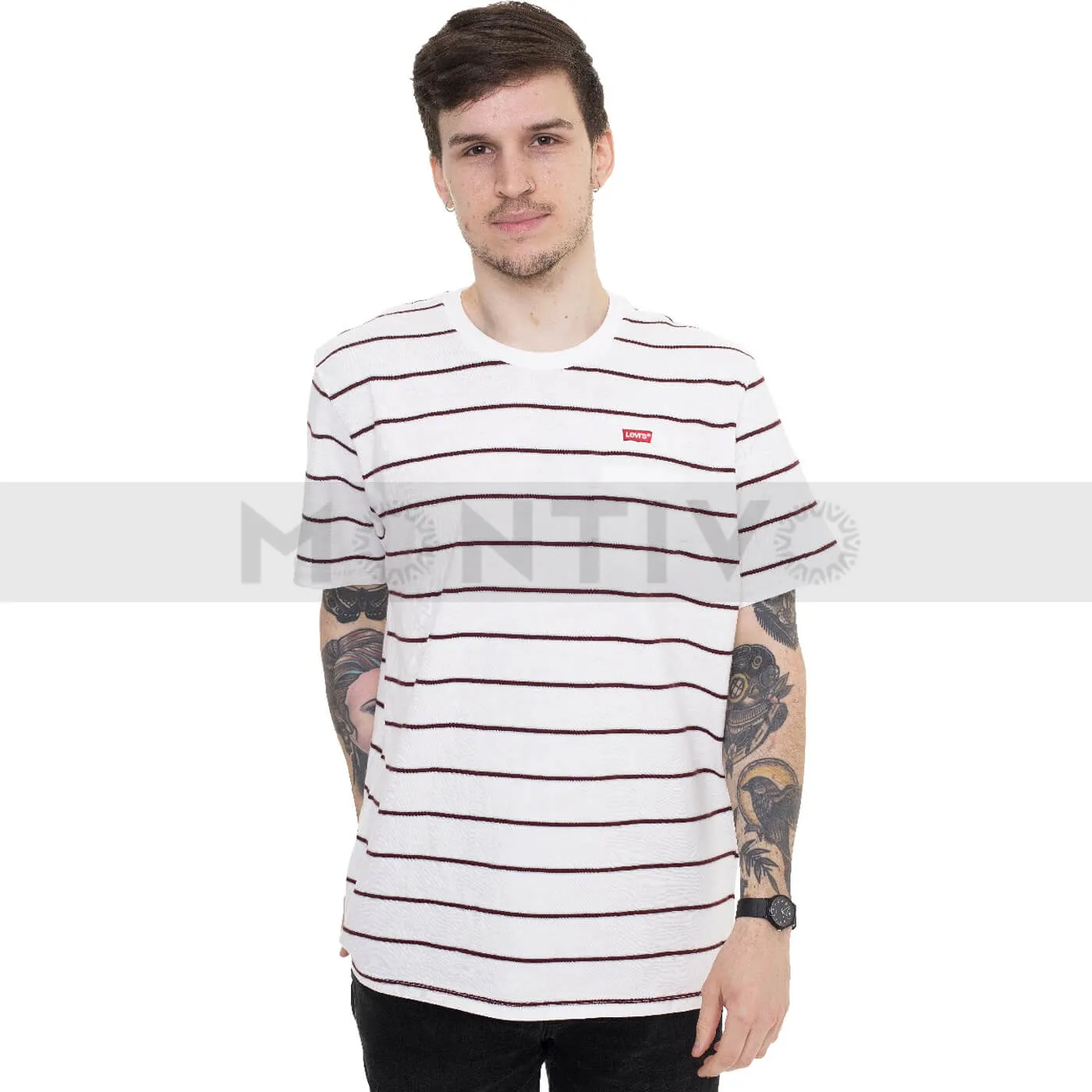 Lvs Relaxed Fit Striped Tee