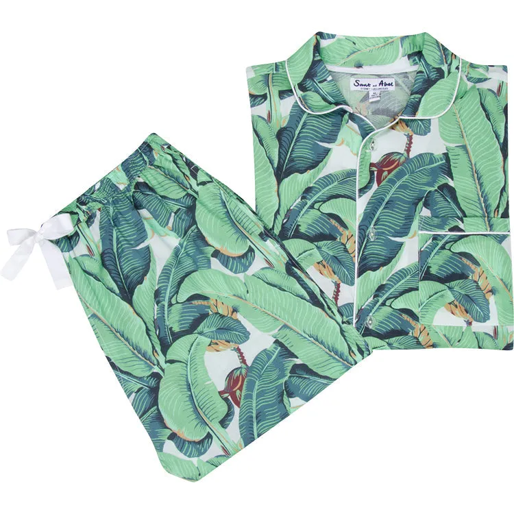 Men's Martinique® Banana Leaf Shirt   Pj Pant Set