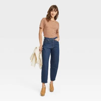 New - Universal Thread Women's Super-High-Rise Tapered Balloon Jeans