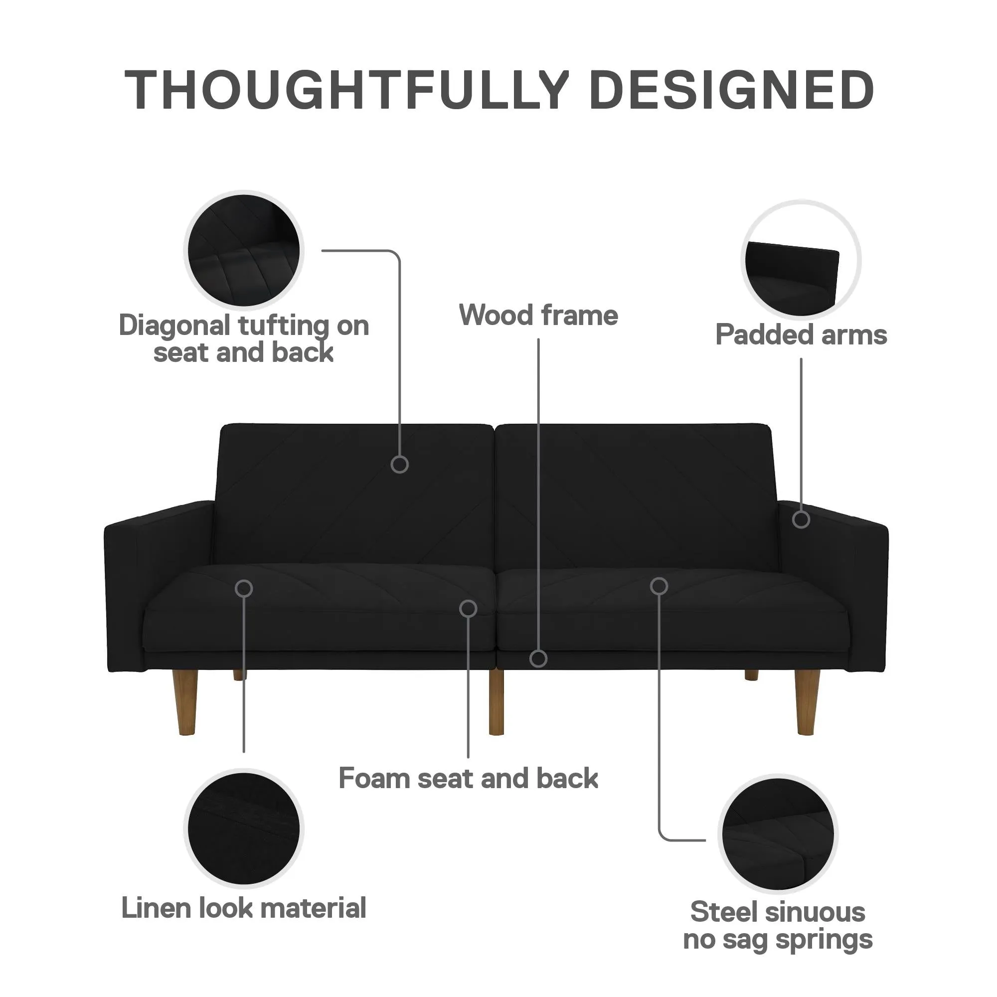 Paxson Futon Sofa Bed
