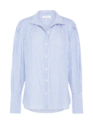 Pleated Clean Collar Shirt