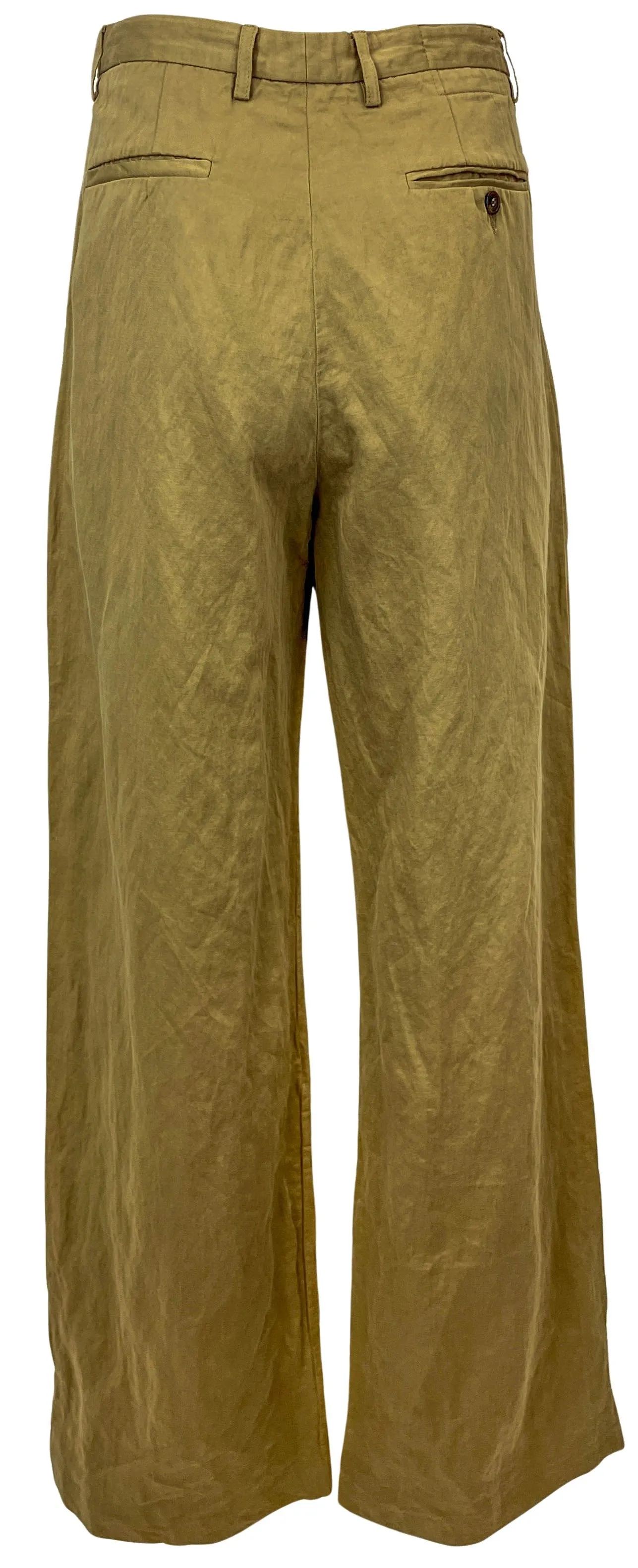 R13 Wide Leg Trousers in Khaki