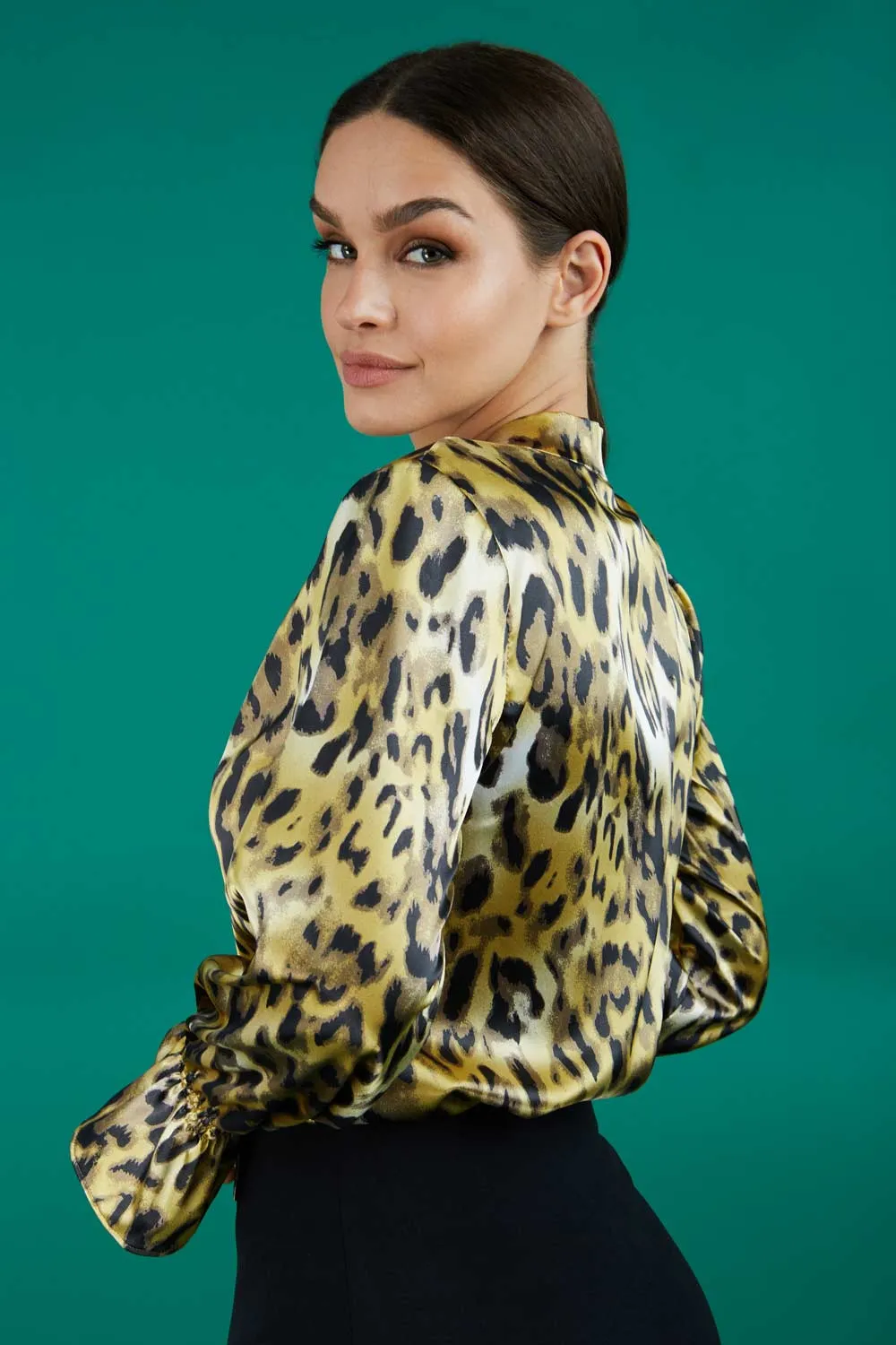 Ricky Animal Print Long Sleeved Top