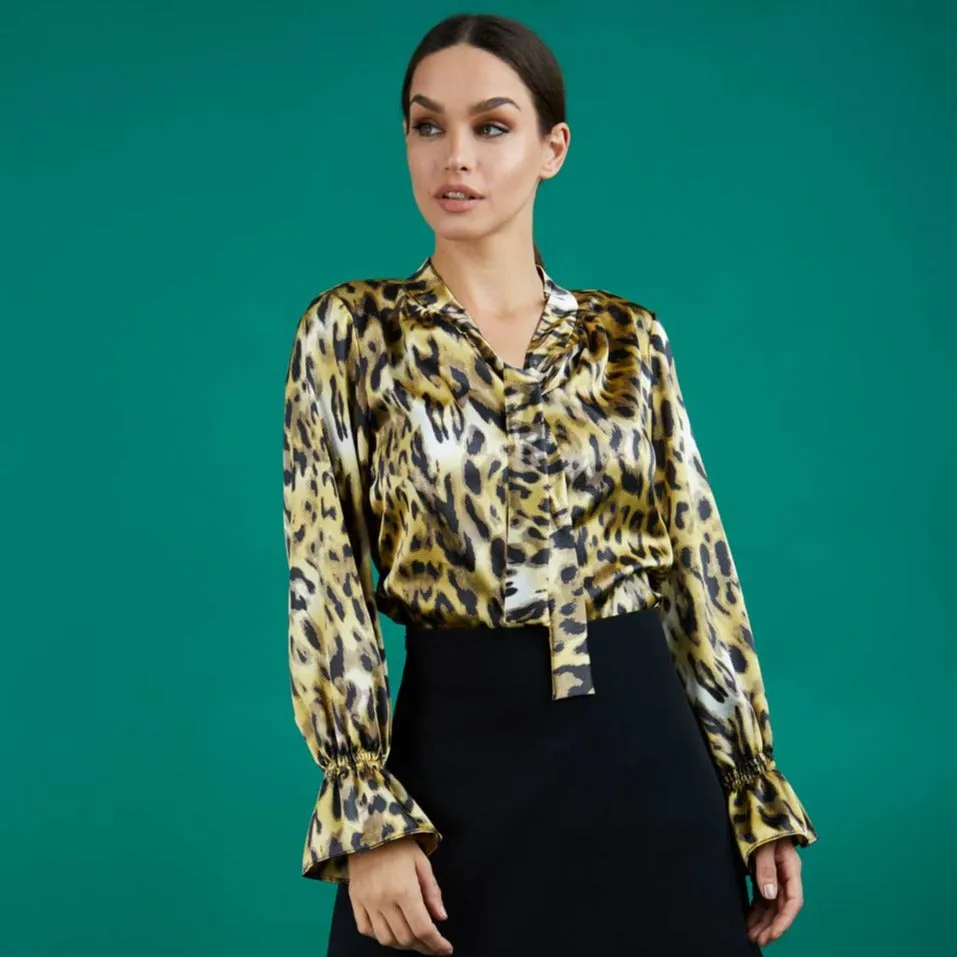 Ricky Animal Print Long Sleeved Top