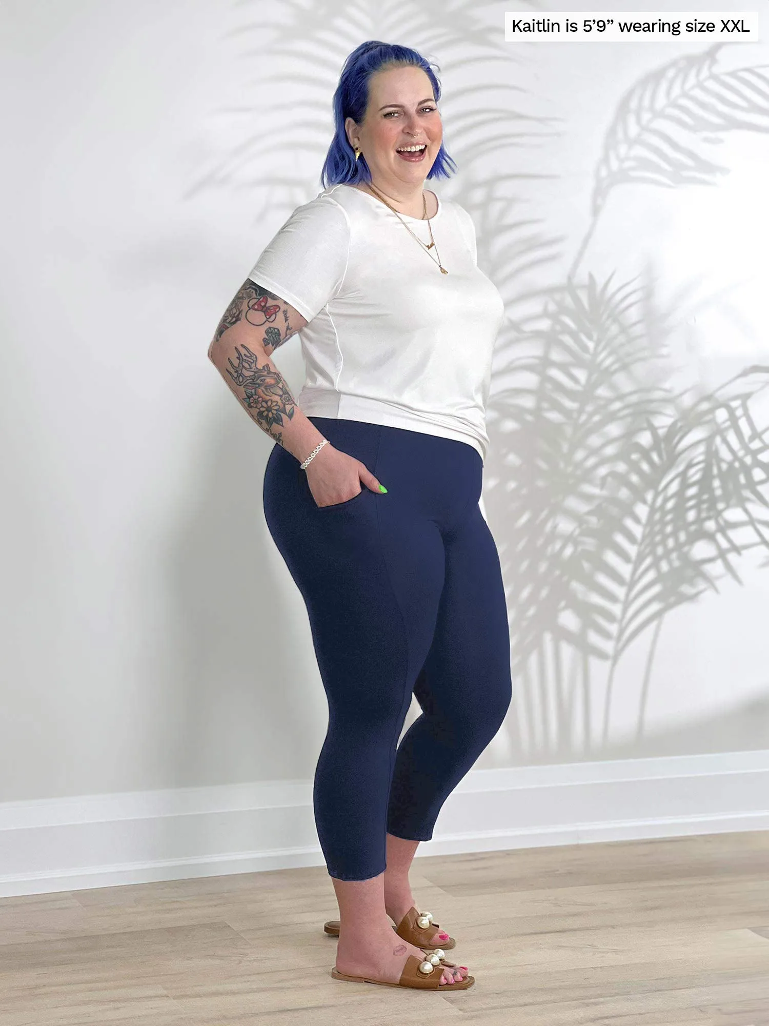 Seana high waisted pocket capri legging