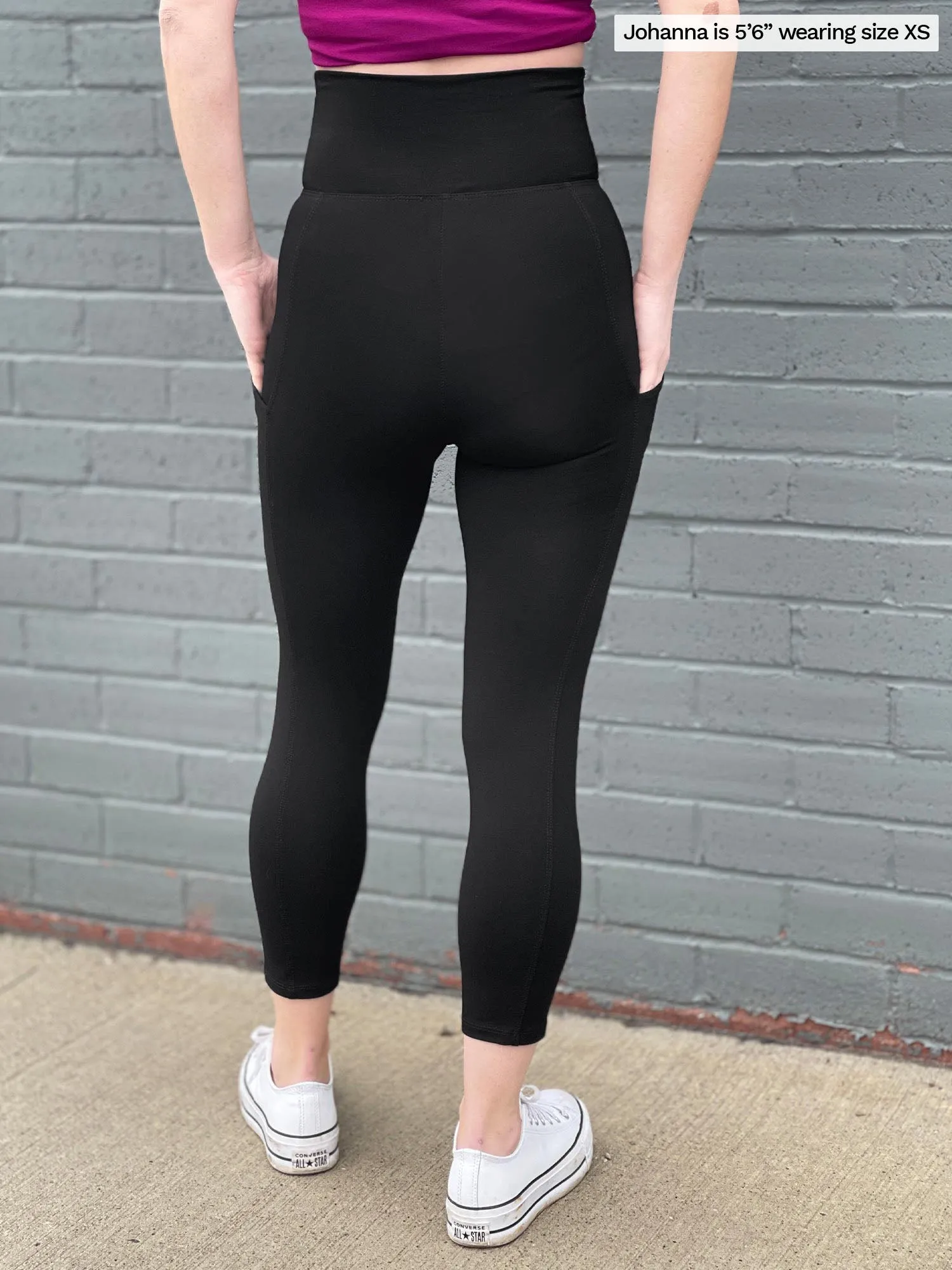 Seana high waisted pocket capri legging