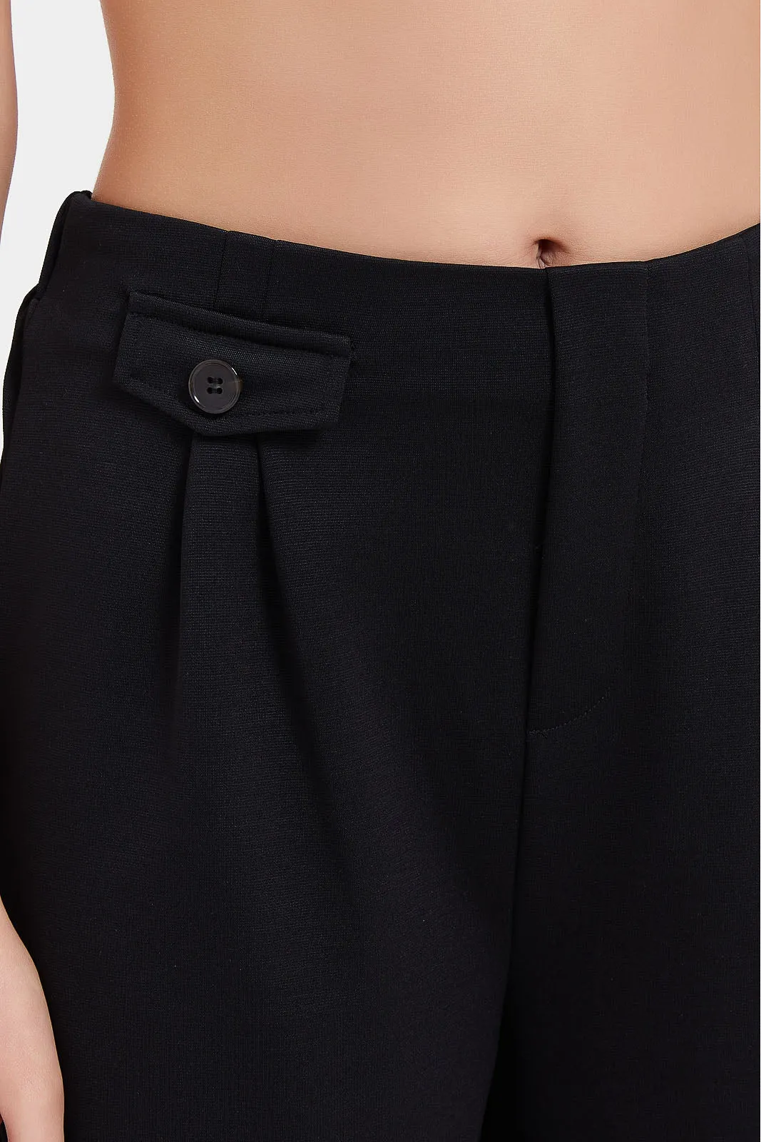 Senior Girls Black Wide Leg Pants