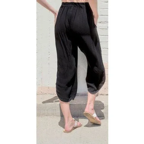 Slit Leg Capri Pants