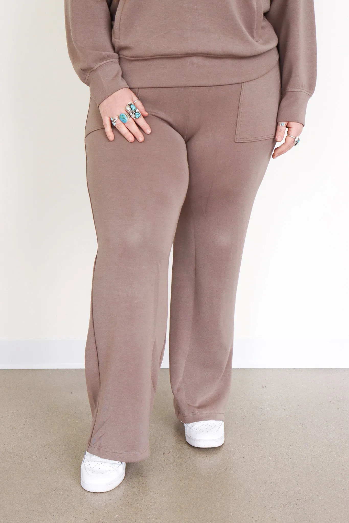 Straight Lounge Pants with Pockets