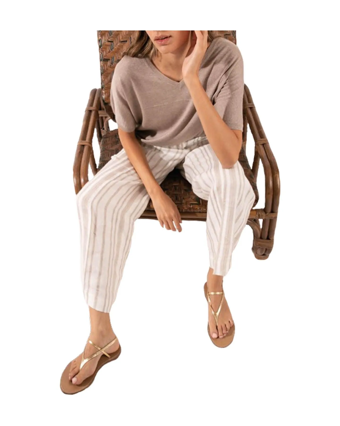 Striped Linen Pant