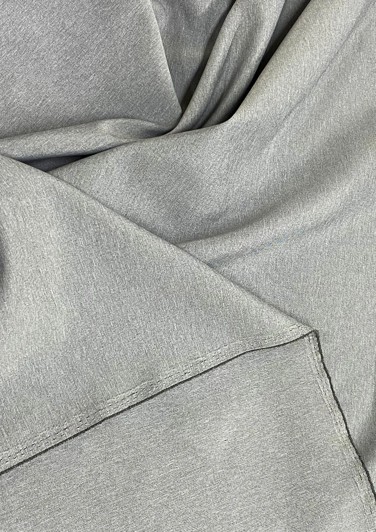 Suiting Fabric Lightweight Silver Grey Melange Marl Effect 58" Unifoms/Suits